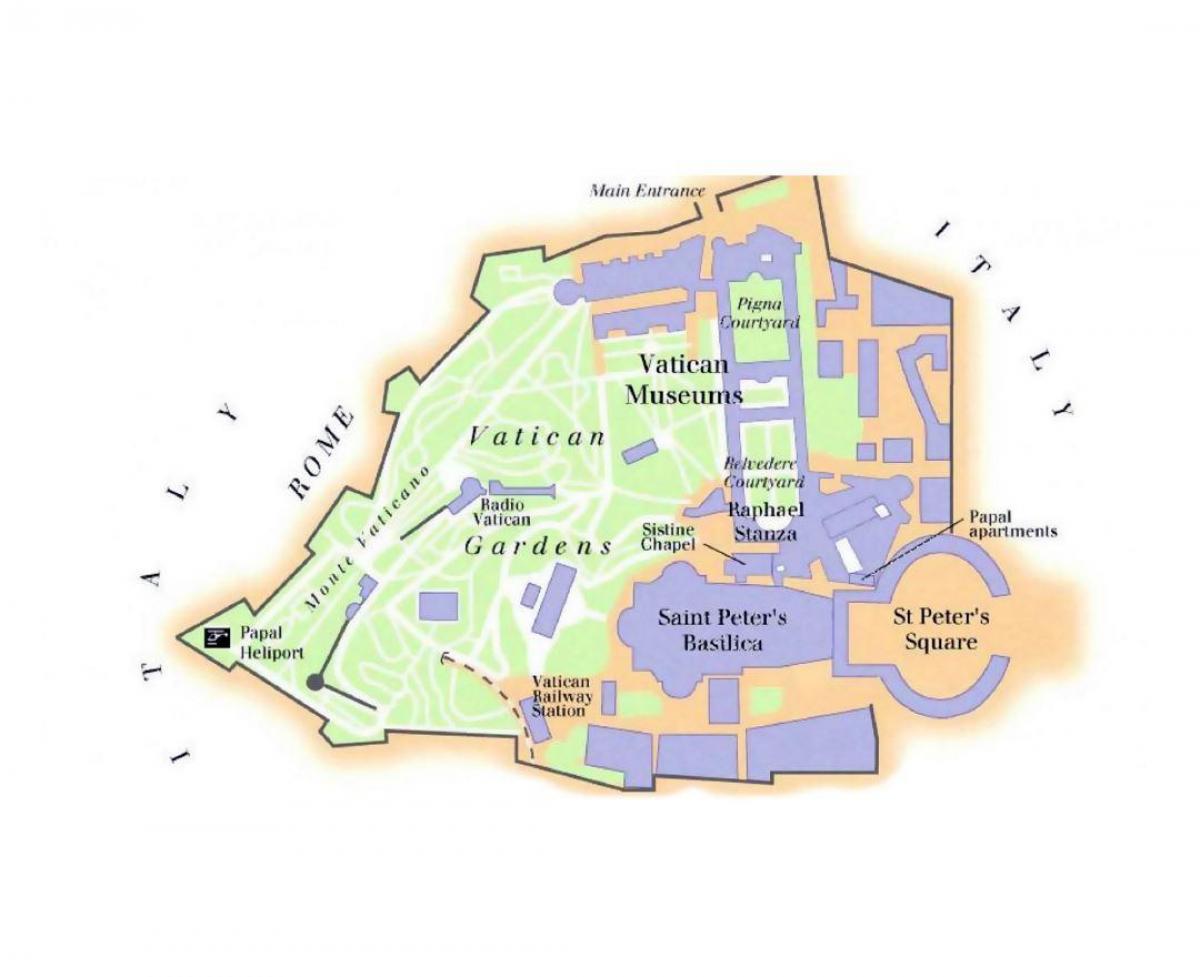 karte Vatikāna muzeja un siksta kapela