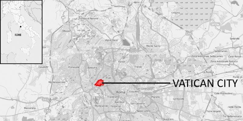 karte romā un Vatikānā
