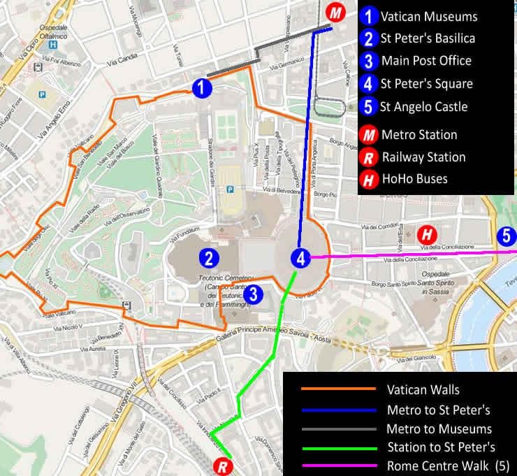ieejas Vatikāna muzejs map