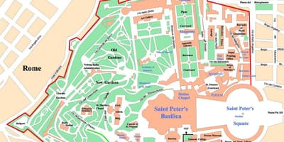 Vatikāns politiskā karte