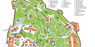 Vatikāna pilsētas tūrisma karte